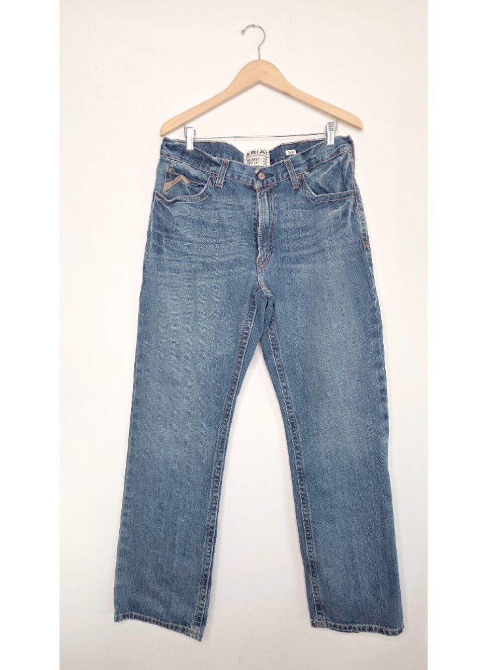 Ariat 36/34 M4 Relaxed Bootcut Jeans Western Rodeo Cowboy Work Denim Pants 36